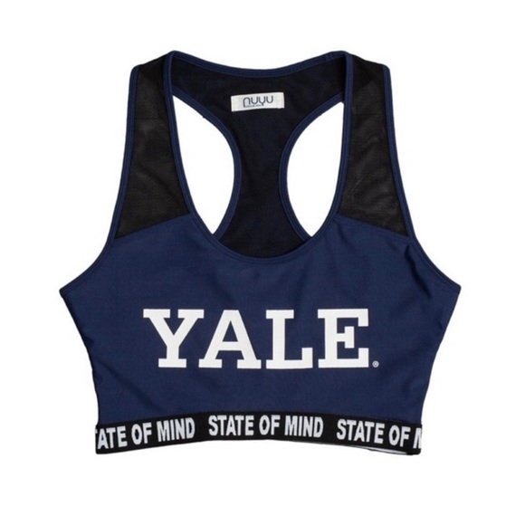 Yale UNIVERSITY RACERBACK SPORTY BRALETTE Size M NWOT - Picture 1 of 5